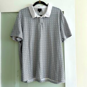 Armani exchange polo black and white XXL in excellent condition